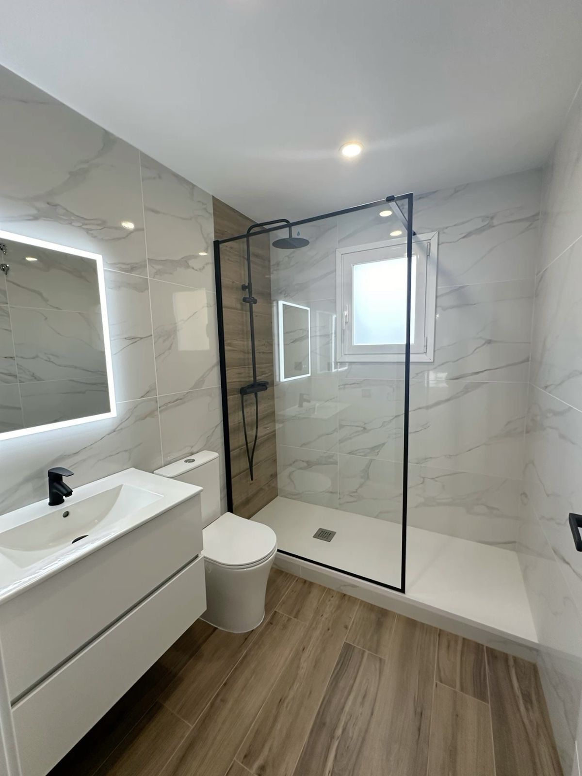 Ceramic-tiled luxury bathroom