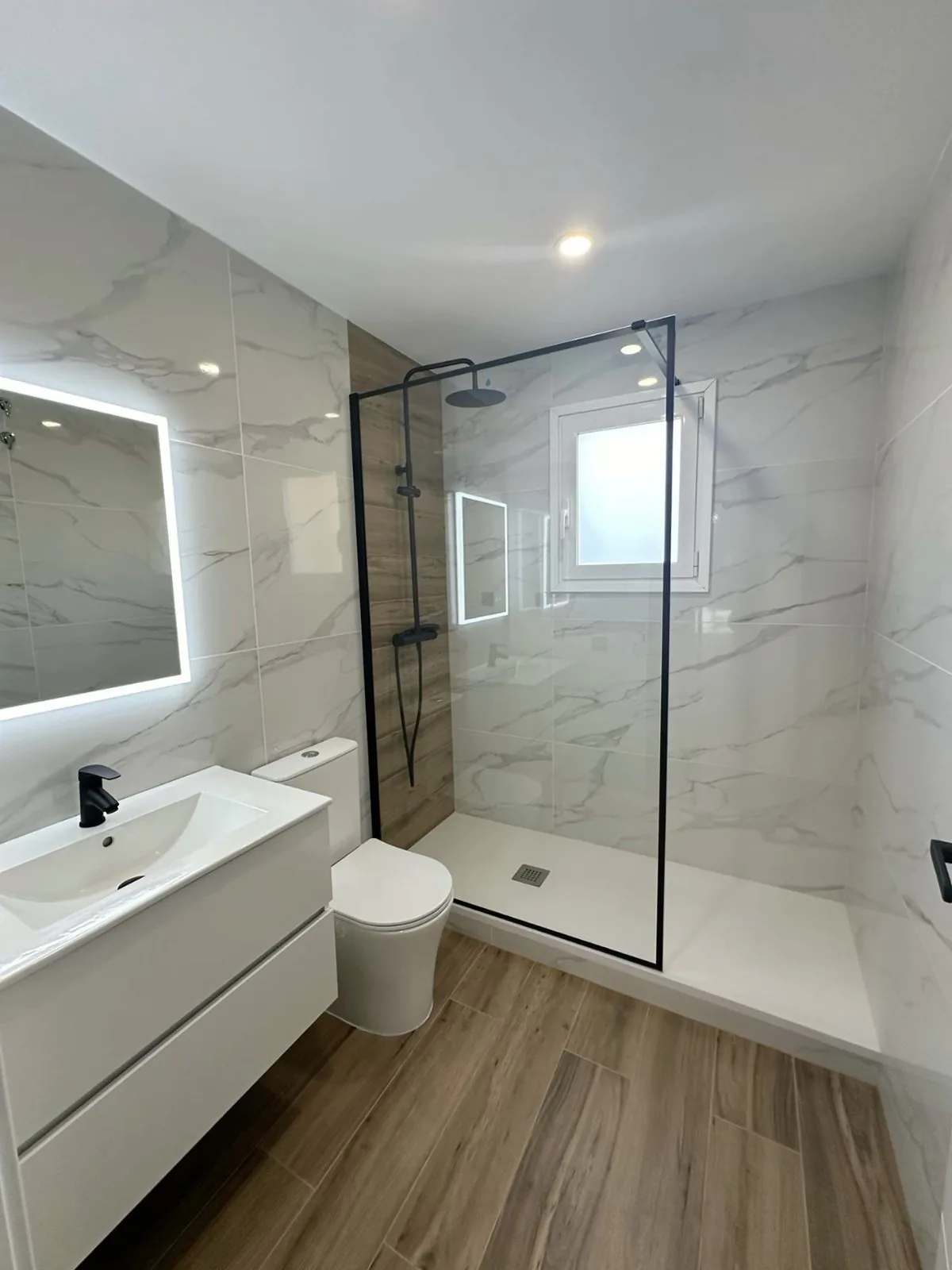 Ceramic-tiled luxury bathroom