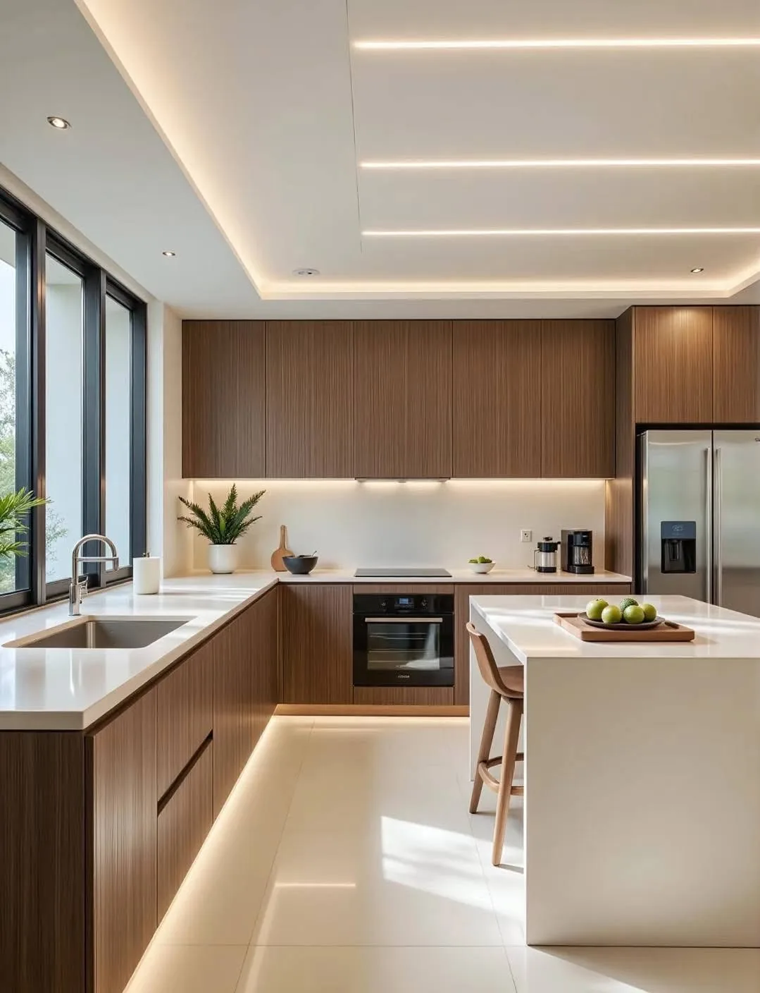 Modern luxury kitchen with premium finishes