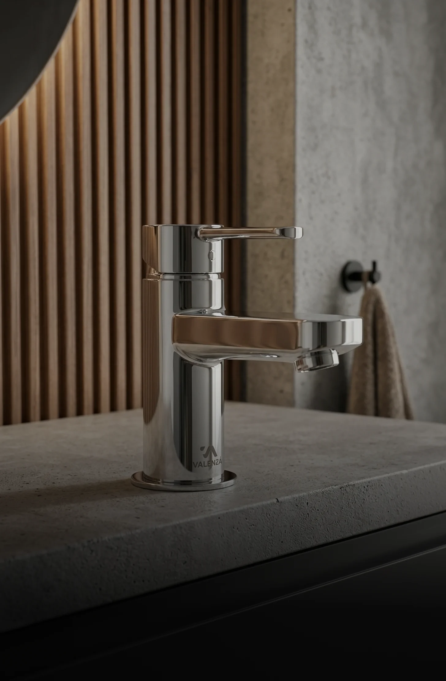Brushed gold bathroom faucet