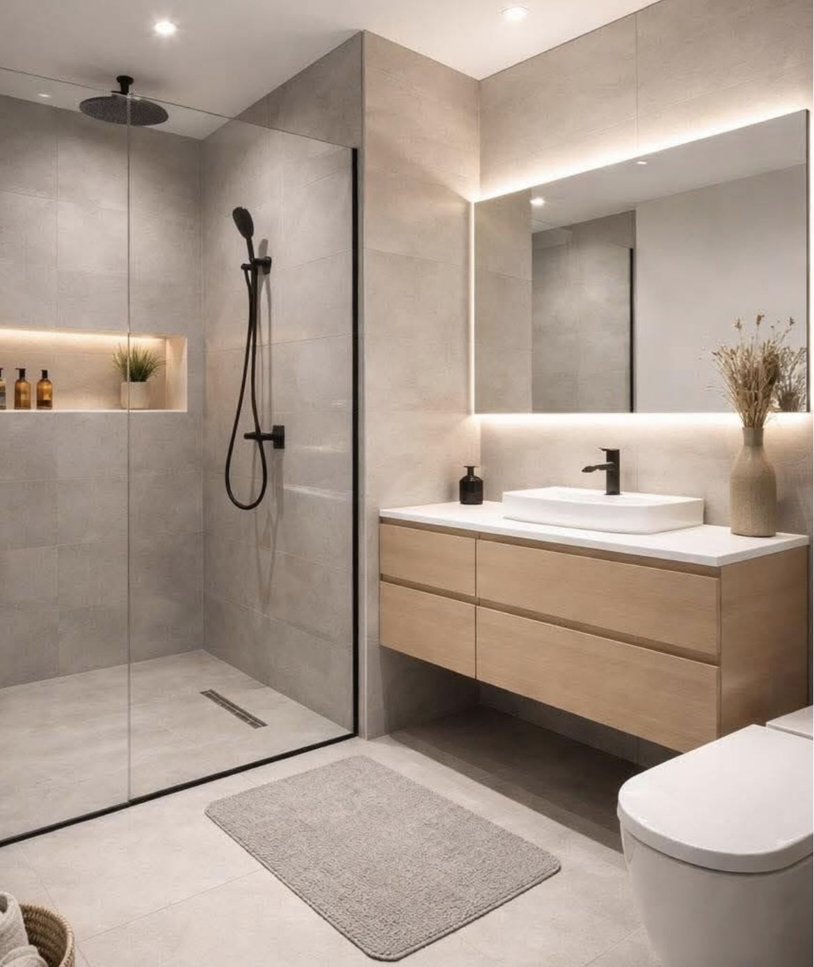 Porcelain flooring with refined veining