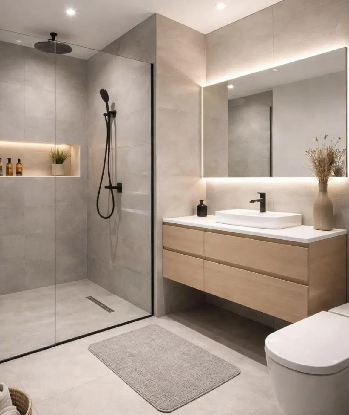 Porcelain flooring with refined veining